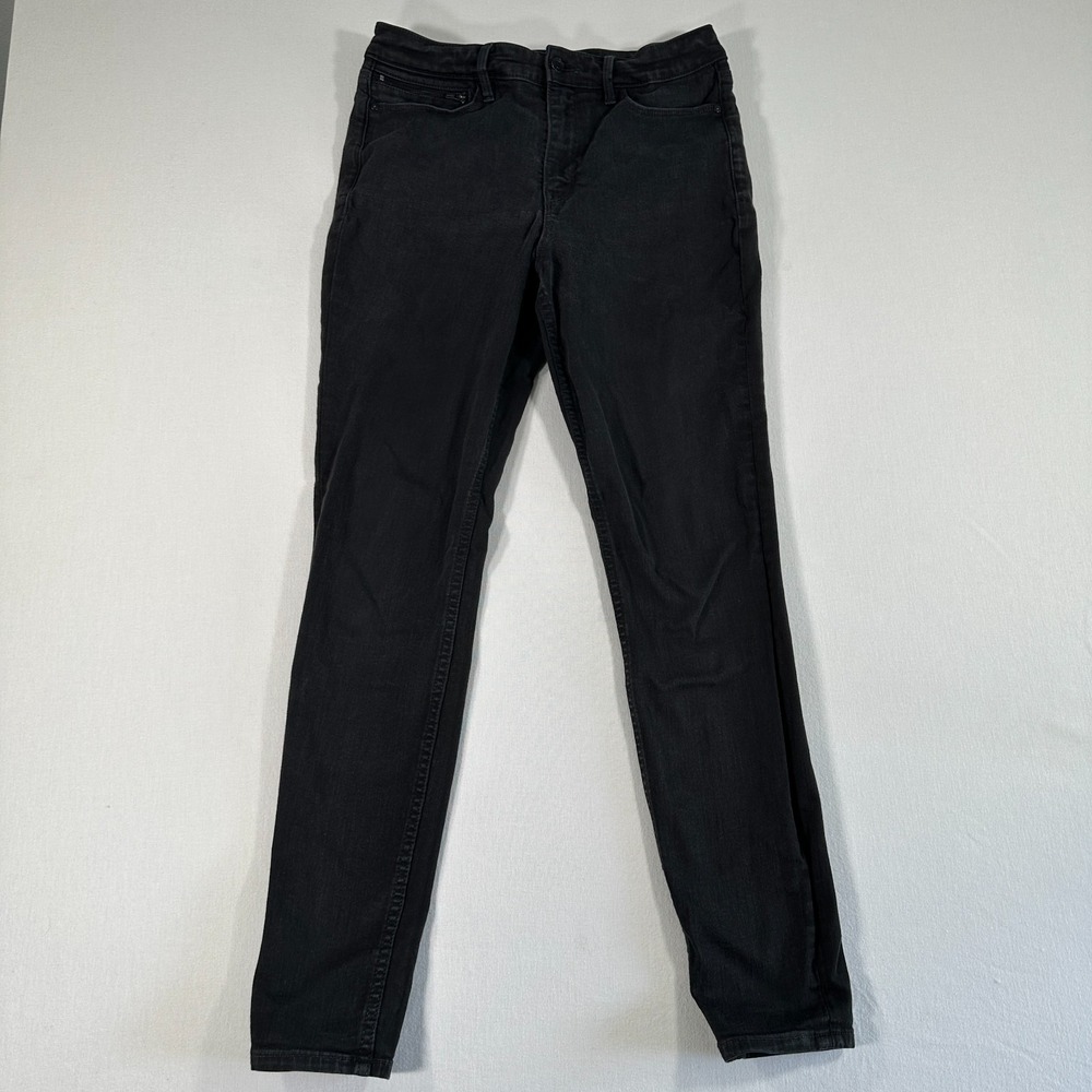 Athleta Womens Jeans Flex Ultra Skinny Jean Size 10 Stretch Black Denim 9750